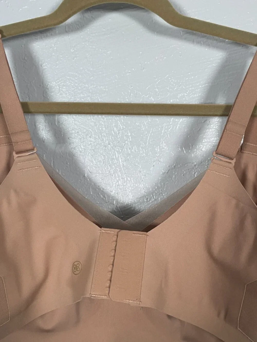 Honeylove Women 40 C/D Beige CrossOver Bra Lightly Lined Wirefree Convertible
